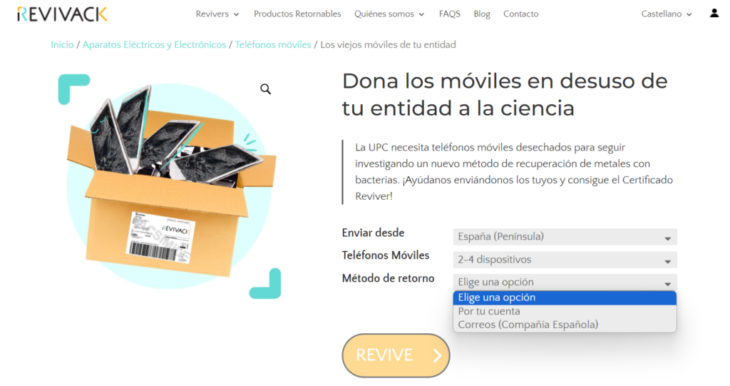 3 pasos para donar móviles upc y reciclar móviles