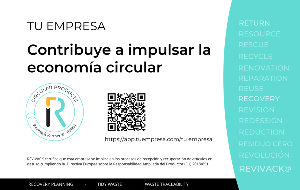 certificado Revivack para reciclar móviles