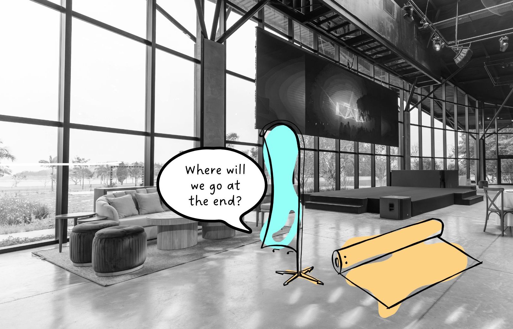 circular materials and products that wonder where they will go at the end of an event
