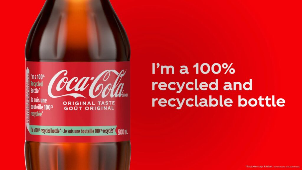 Coca cola recycled 100%
