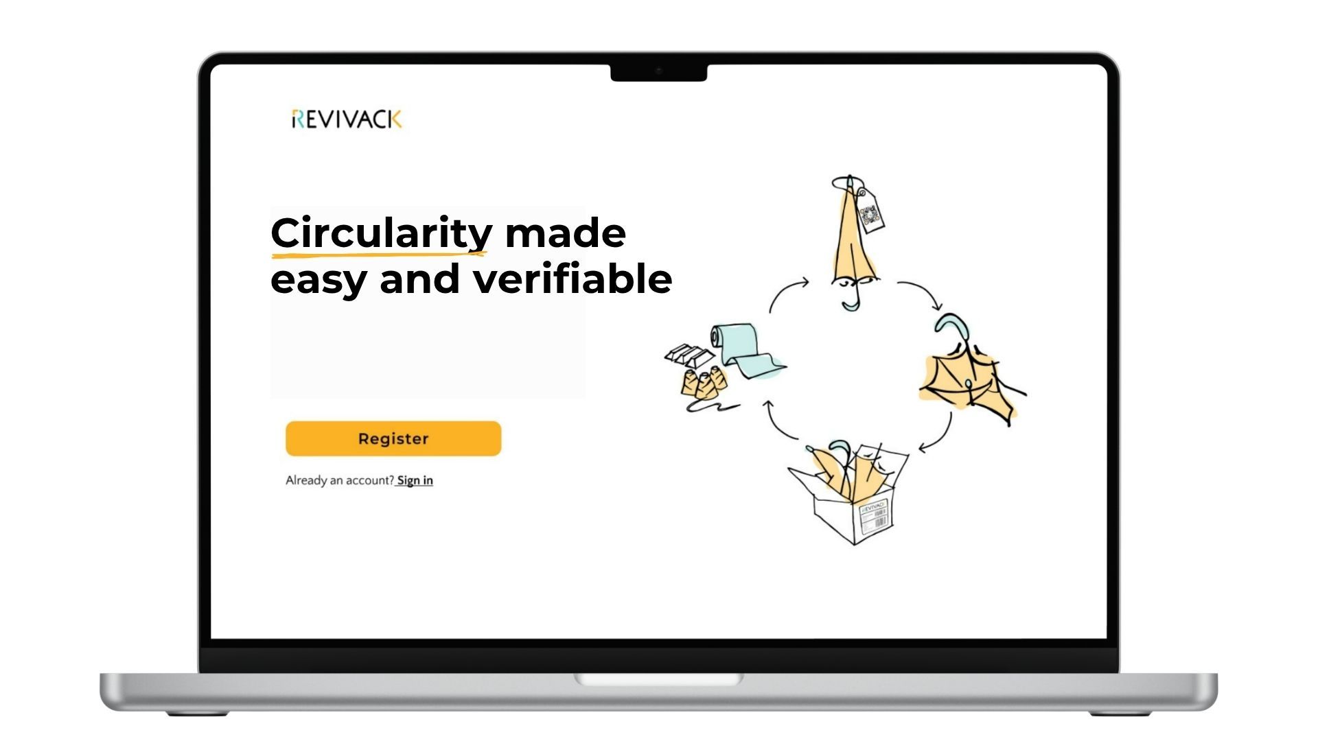 Circular image with drawings of the circular path of an umbrella