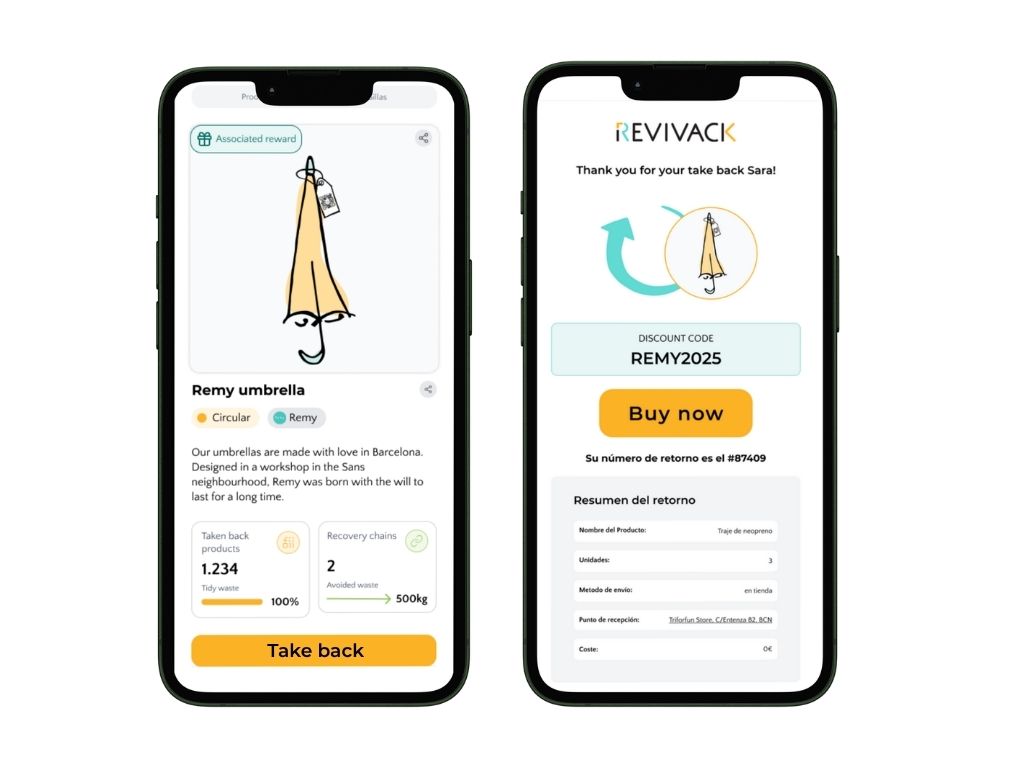 Revivack Take Back System